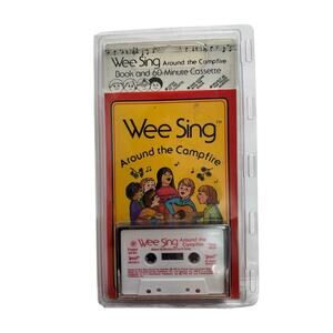 *NEW* Wee Sing Around The Campfire Vintage Cassette Tape & Book 1982 Deadstock